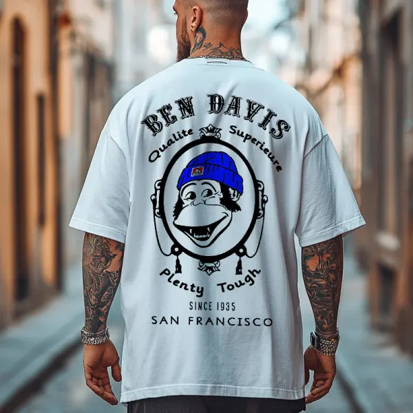 Ben Davis Graphic T-Shirt With Iconic Monkey Design For Men - Wayrates.com 