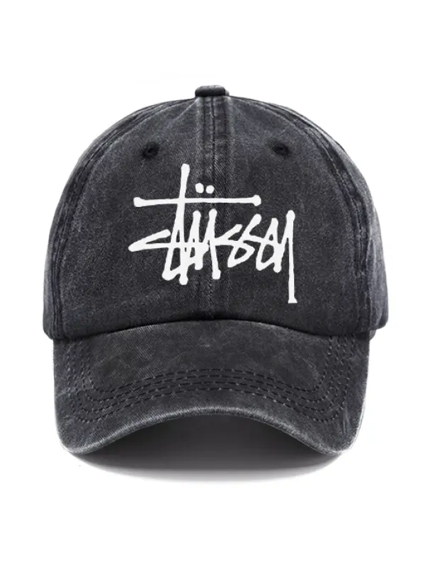 Washed Cotton Sun Hat Vintage Street Style Print Outdoor Casual Cap - Aptkoi.com 