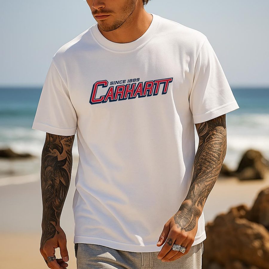 

Carhartt Men's Vintage Since 1889 Surfing Print Cotton Short Sleeve T-Shirt