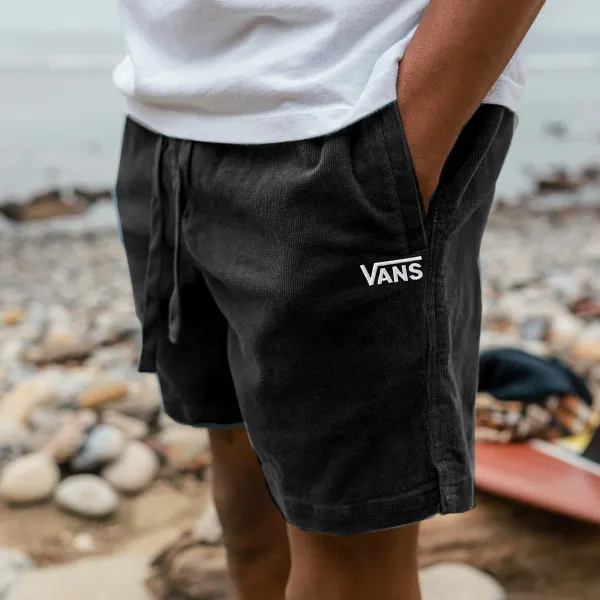 Vintage Casual Shorts Corduroy Surf Shorts Beach Shorts - Spiretime.com 