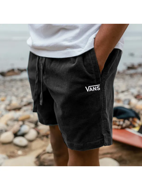 Vintage Casual Shorts Corduroy Surf Shorts Beach Shorts - Anrider.com 