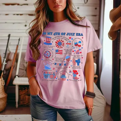 Unisex Vintage 4th Of July Outfits T-Shirt - Perfect For Summer Outdoors