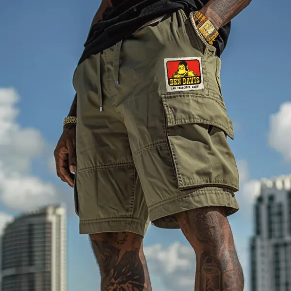 Ben Davis Cargo Shorts With Iconic Patch Design For Men - Wayrates.com 