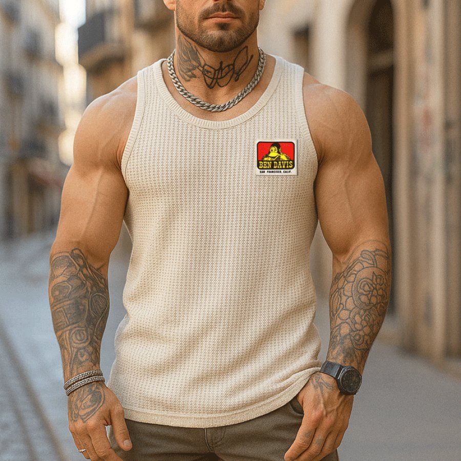 

Stylish Sleeveless Tank Top For Men - Perfect For Summer Outdoors