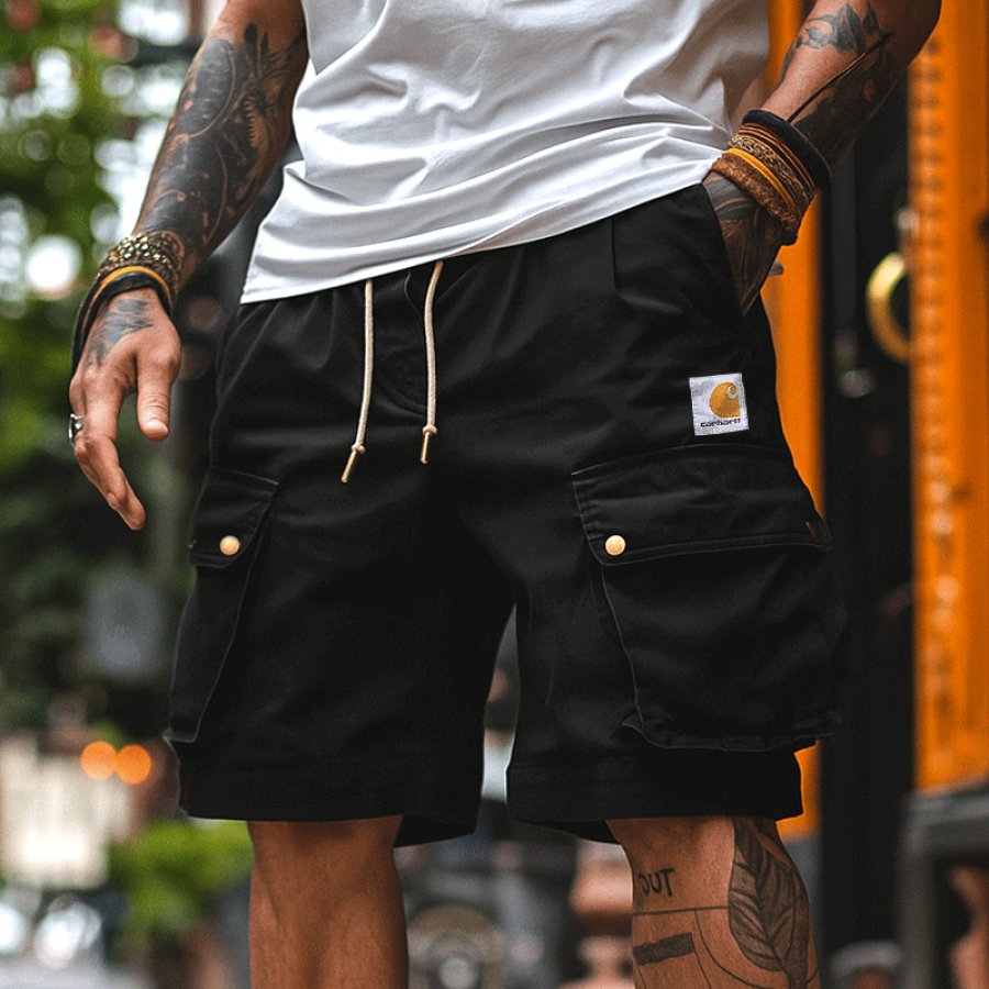 

Carhartt Men's Casual Cargo Shorts With Adjustable Drawstring And Multiple Pockets For Summer Outdoors