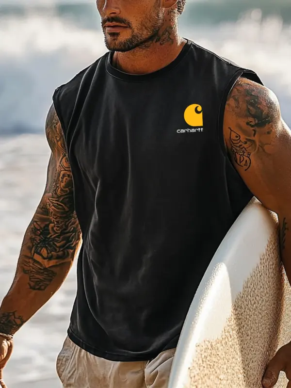 Carhartt Men's Vintage Surf Sleeveless Muscle Tank Top - Menwyx.com 