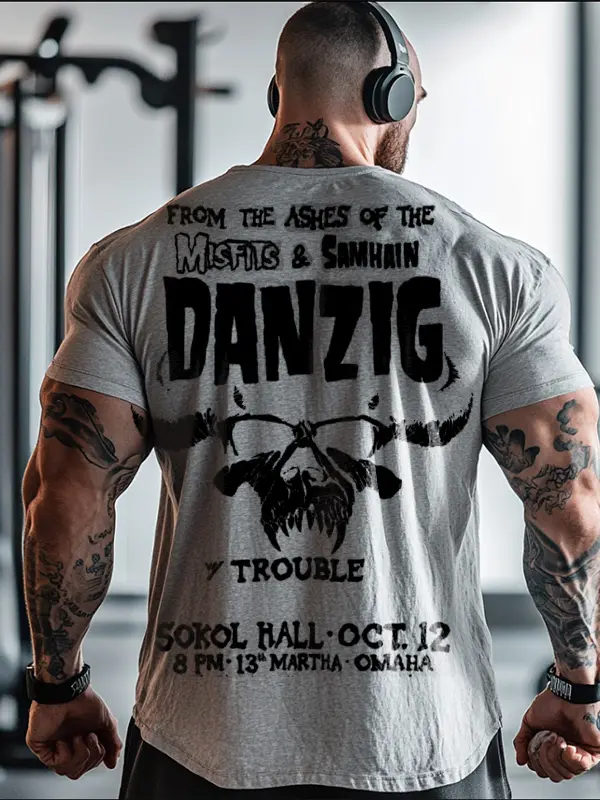 Danzig Fitness Wash Short Sleeves T-shirt - Pragmaace.com 