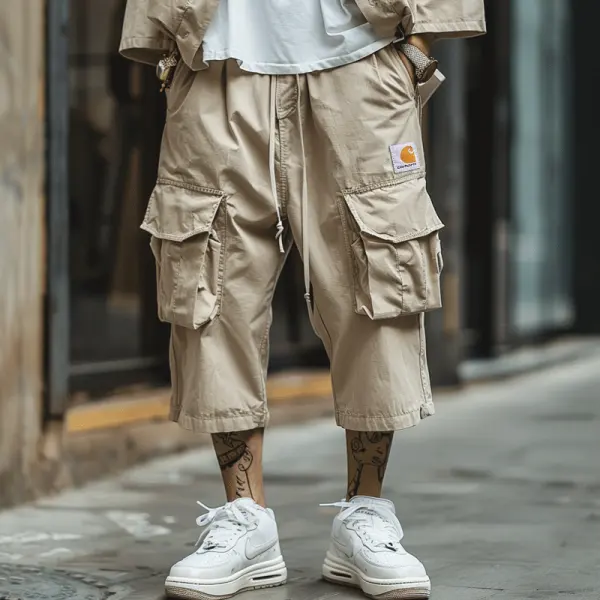 Cargo Shorts With Multi-Pockets And Adjustable Waist For Men - Rabclub.com 