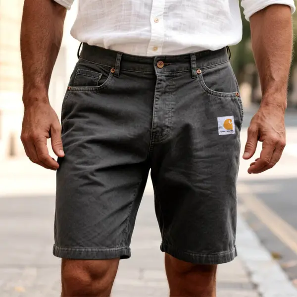 Men's Vintage Outdoor Distressed Washed Surfing Walkshort Cargo Shorts - Ootdyouth.com 