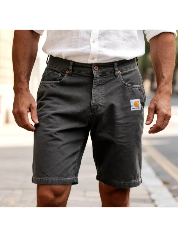 Men's Vintage Outdoor Distressed Washed Surfing Walkshort Cargo Shorts - Ootdmw.com 