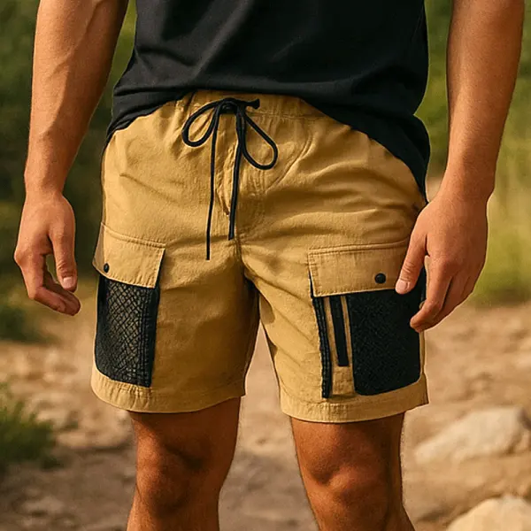 Men's Casual Cargo Shorts With Mesh Pockets - Perfect For Summer Outdoors - Wayrates.com 