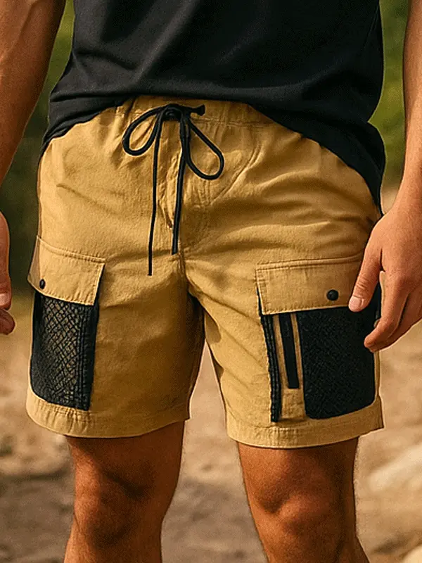 Men's Casual Cargo Shorts With Mesh Pockets - Perfect For Summer Outdoors - Menbarn.com 