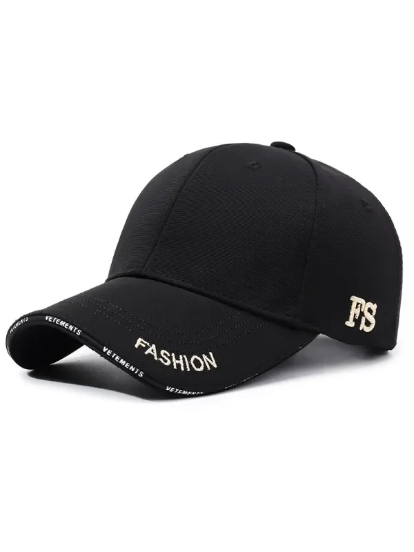 Wide Brim Embroidered Letters Outdoor Sun Hat Cap - Shopyiyistories.com 