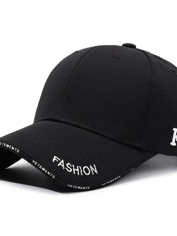 Wide Brim Embroidered Letters Outdoor Sun Hat Cap - Pragmaace.com 