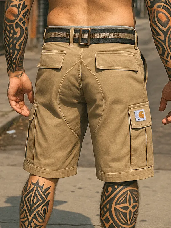 Carhartt Men's Multi-Pockets Khaki Cargo Shorts - Pragmaace.com 