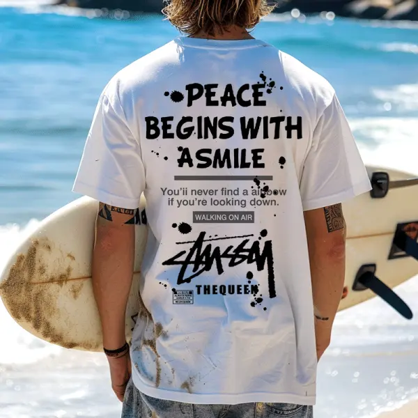 Inspirational Graphic T-Shirt For Beach And Casual Wear - Wayrates.com 