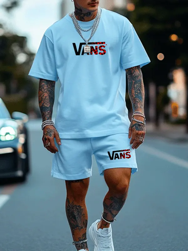 Stylish Oversized T-Shirt And Shorts Set For Men - Pragmaace.com 