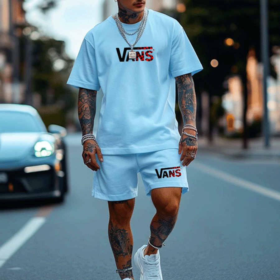 

Stylish Oversized T-Shirt And Shorts Set For Men
