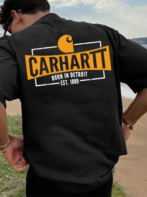 Carhartt Men's Vintage Surfing Graphic Print Cotton T-Shirt - Menwyx.com 