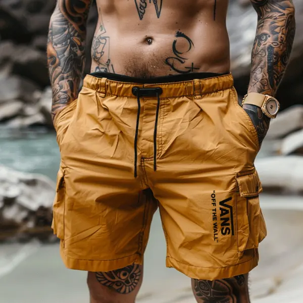 Vans Cargo Shorts With Adjustable Drawstring And Multiple Pockets For Outdoor Adventures - Wayrates.com 