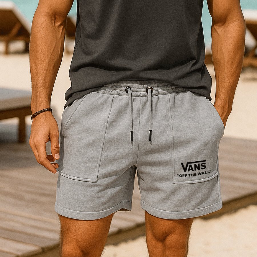 

Men's Casual Shorts With Adjustable Drawstring And Side Pockets - Perfect For Summer Outings