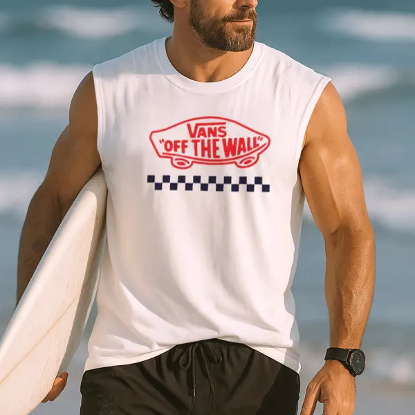 Men's Graphic Tank Top For Beach And Casual Wear - Wayrates.com 