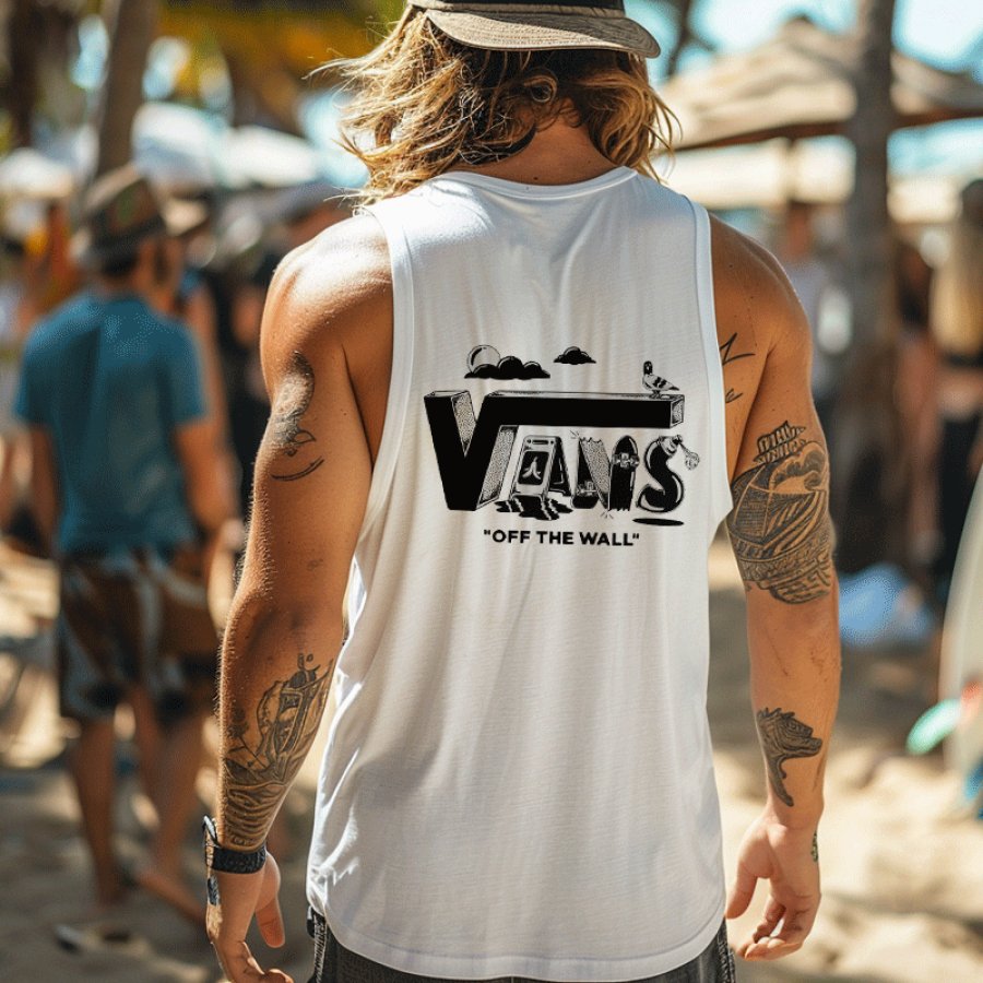

Graphic Tank Top For Summer Festivals And Beach Days