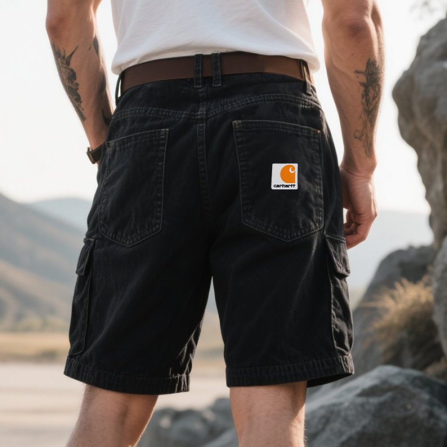 

Carhartt Men's Vintage Cargo Shorts Outwear Surfing Hiking Black
