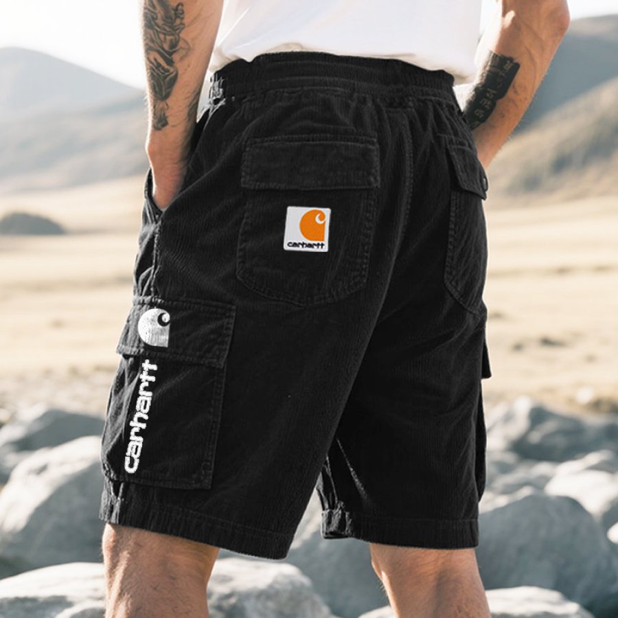 

Carhartt Men's Casual Corduroy Pocket Cargo Shorts Black
