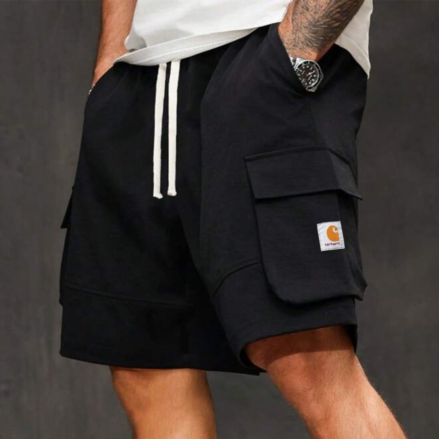 

Carhartt Men's Vintage Black Cargo Shorts With Side Pockets