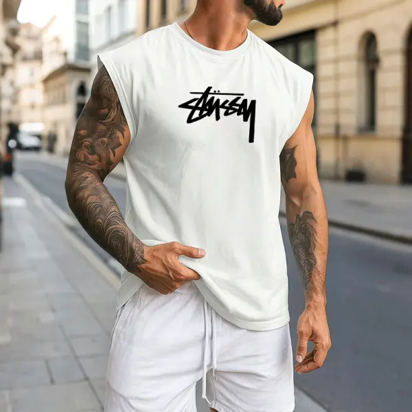 Men's Oversize Muscle Stylish Sleeveless Tee For Men - Perfect For Summer Outdoors - Wayrates.com 