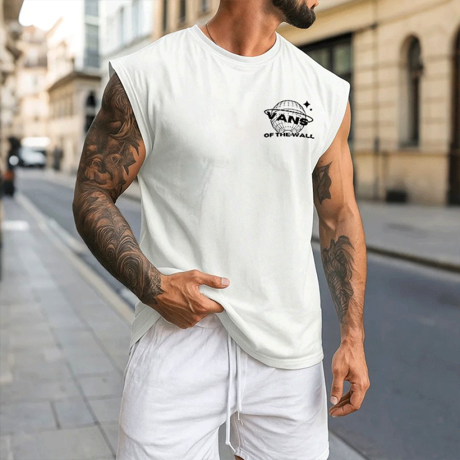 

Men's Oversize Stylish Sleeveless Muscle Tee For Men - Perfect For Summer Outdoors
