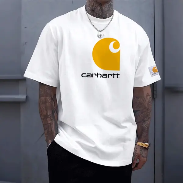 Classic Logo Graphic T-Shirt For Men - Perfect For Casual Wear And Everyday Style - Wayrates.com 