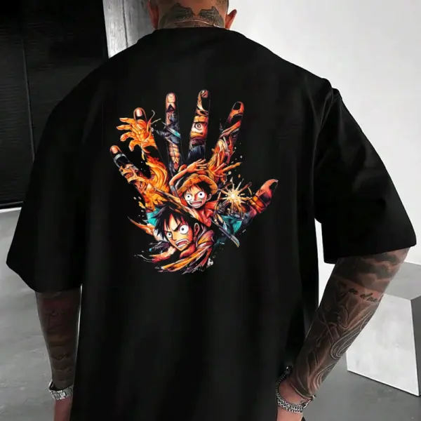 Anime-Inspired Graphic T-Shirt For Men - Perfect For Casual Wear And Anime Fans - Wayrates.com 