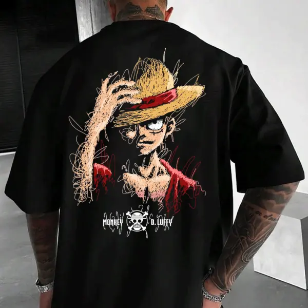 Stylish Anime-Inspired Graphic T-Shirt For Men - Wayrates.com 