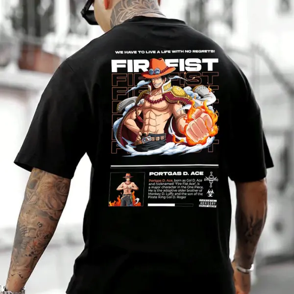 Anime-Inspired Graphic T-Shirt For Casual Wear - Wayrates.com 