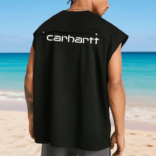 Oversized Sleeveless Vest For Men - Perfect For Beach And Casual Wear - Wayrates.com 