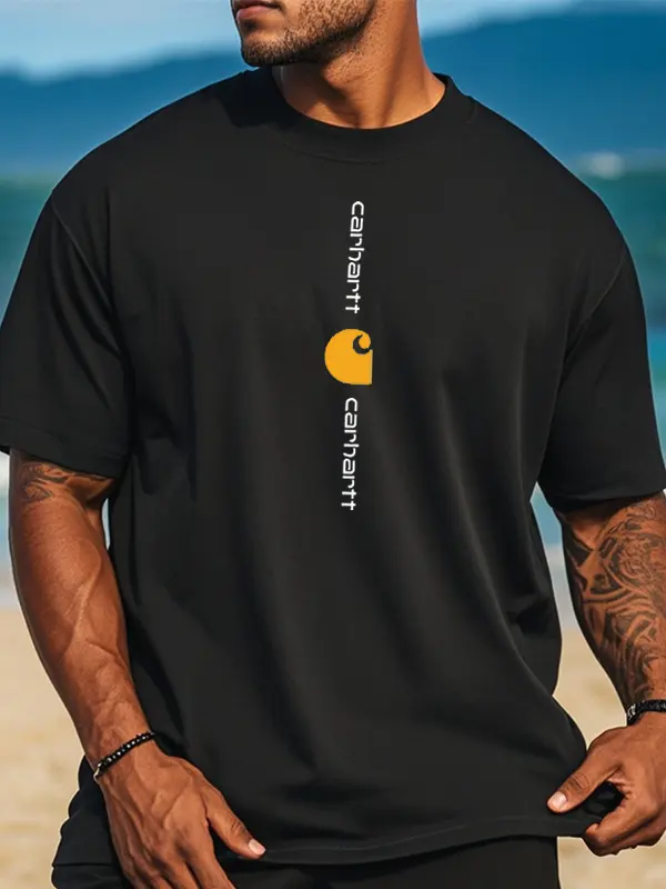 Men's Casual Cotton Graphic Print T Shirt - Menwyx.com 