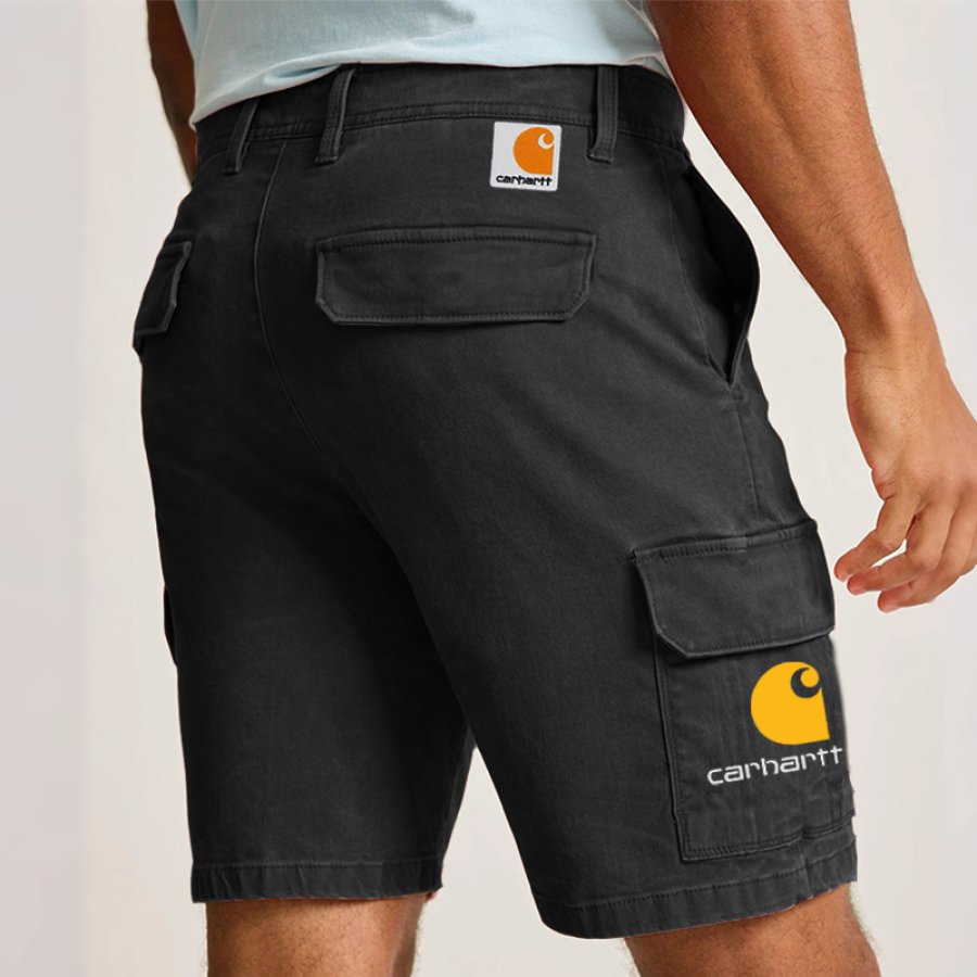 

Men's Vintage Denim Cargo Shorts Black