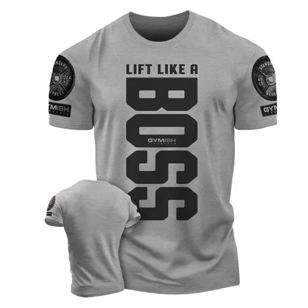Boss-Inspired Fitness T-Shirt For Men - Perfect For Gym And Casual Wear - Upgradecool.com 