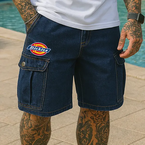 Men's Casual Denim Cargo Shorts - Wayrates.com 