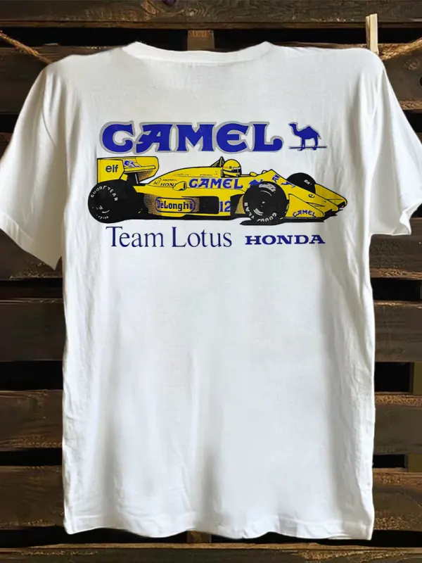 Classic Racing Graphic Print T-shirt - Menbarn.com 