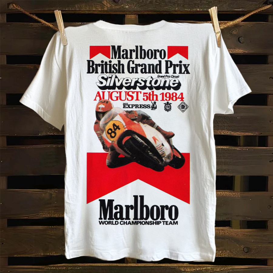 

Classic Racing Car Graphic Print T-shirt