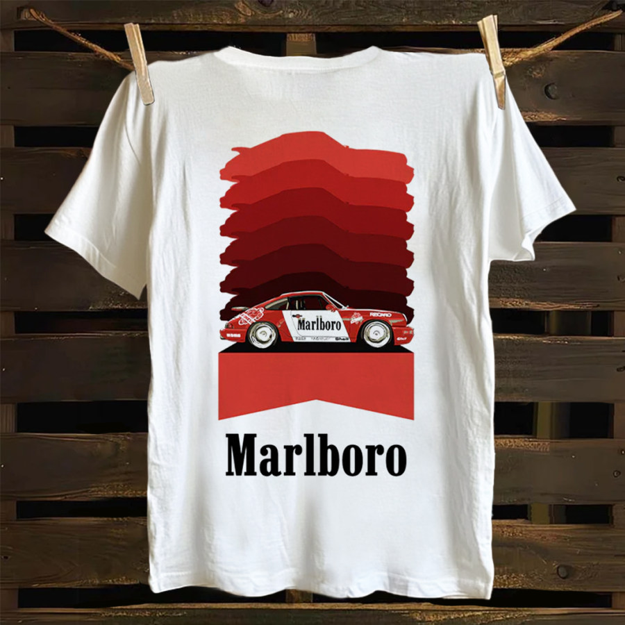 

Classic Racing Car Graphic Print T-shirt