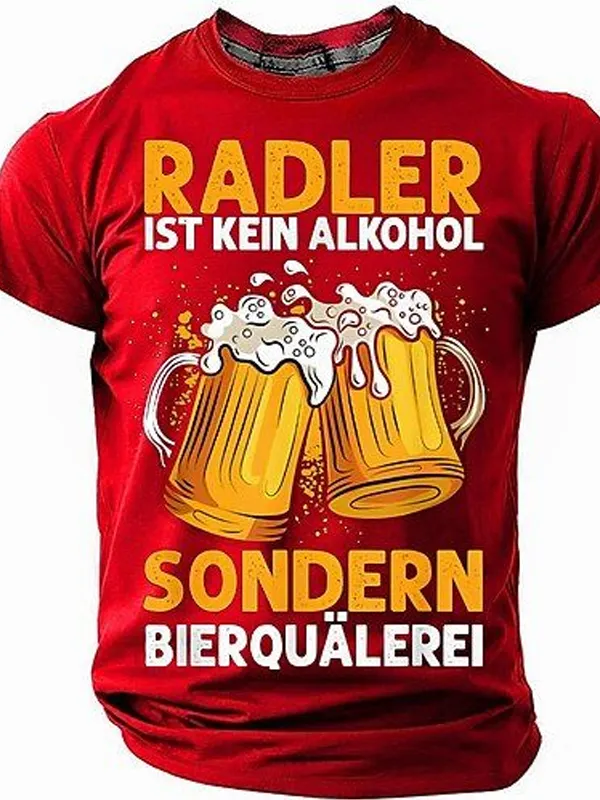 Radler Beer T-Shirt - Perfect For Festivals And Casual Wear - Pragmaace.com 