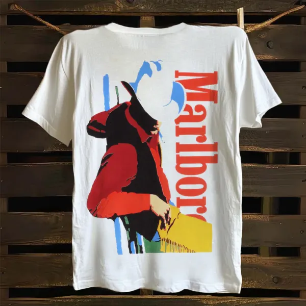 Vintage Graphic Print T-shirt - Rabclub.com 