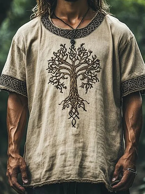 Viking Tree Of Life T-Shirt For Men - Perfect For Festivals And Casual Wear - Wantbright.com 
