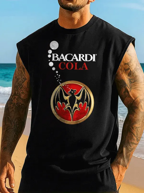 Stylish Sleeveless Tee For Beach And Casual Wear - Menwyx.com 