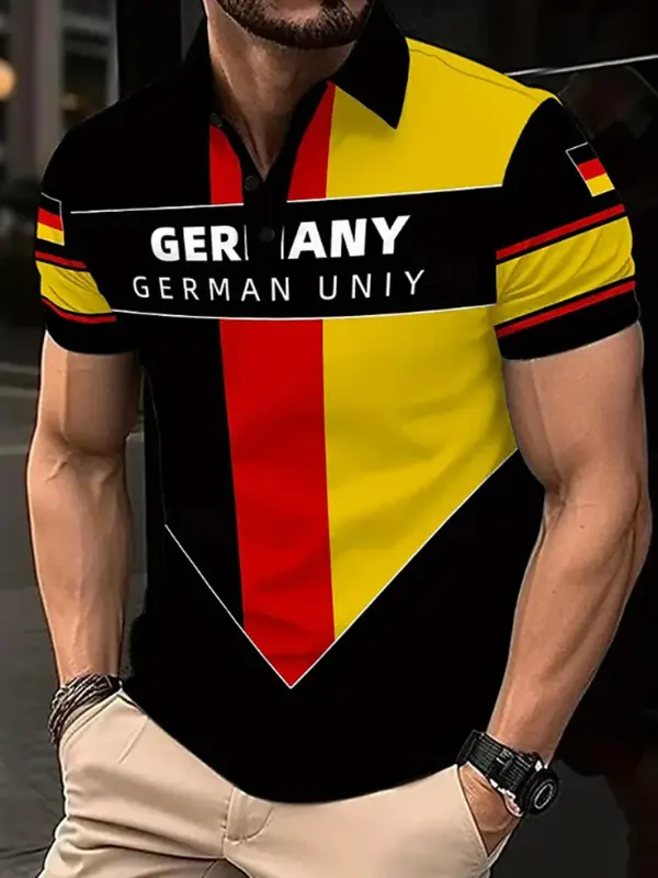 Men's Vintage Germany Unity Polo Shirt - Pragmaace.com 