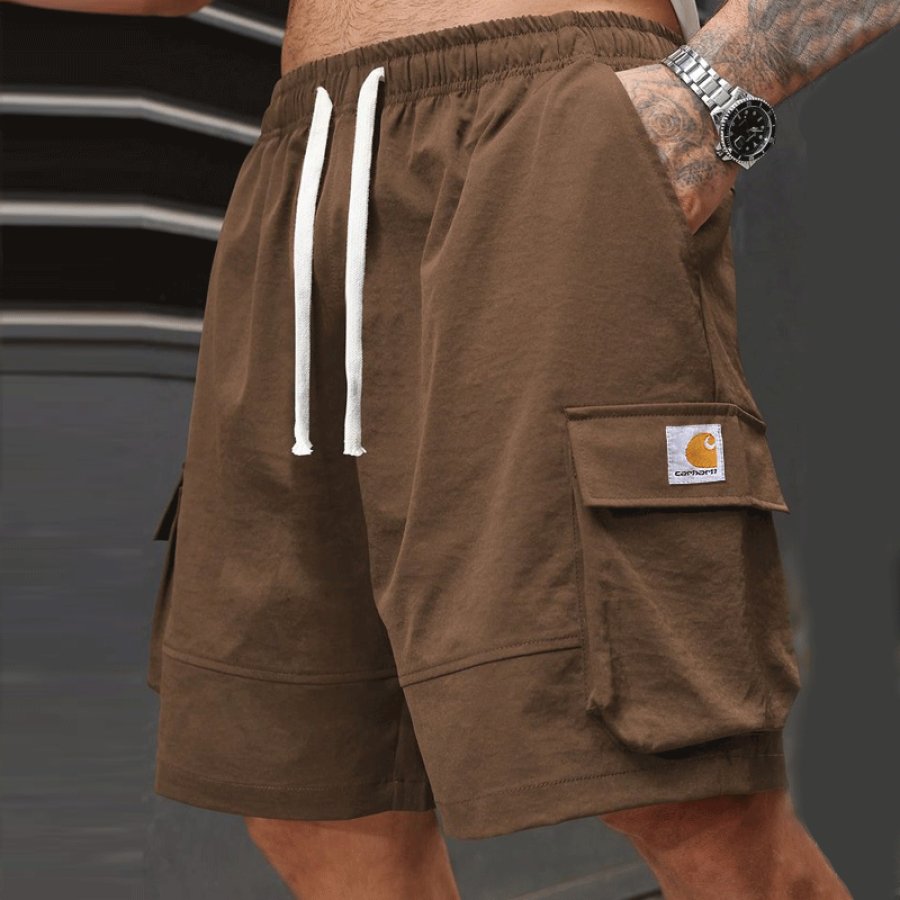 

Men's Cargo Shorts With Adjustable Drawstring And Large Utility Pockets